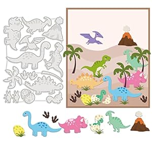 GLOBLELAND Dinosaurier Vulkan Stanzformen