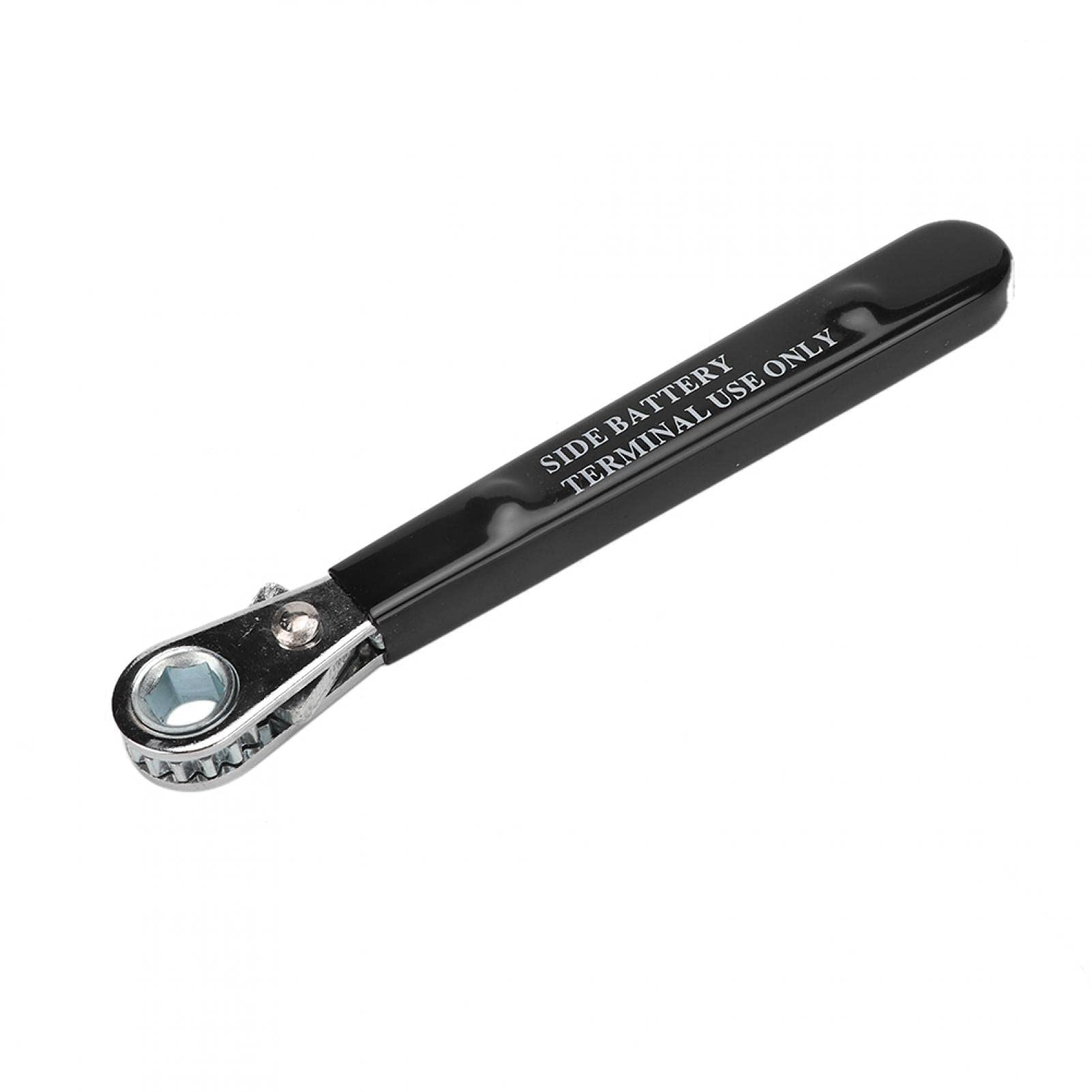 Kuuleyn Ratchet Spanner, Repair Wrench, 1pc 5/16" 6 Point End Insulated Handle Side Terminal Battery Ratchet Wrench Auto Repair Tool