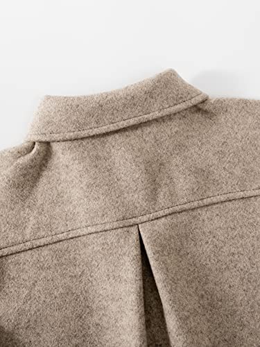 Little Girls Coat Baby Fleece Jacket Button Warm Coats Kids Khaki Girls Trench Coats Outwear Wool Jackets Toddler3