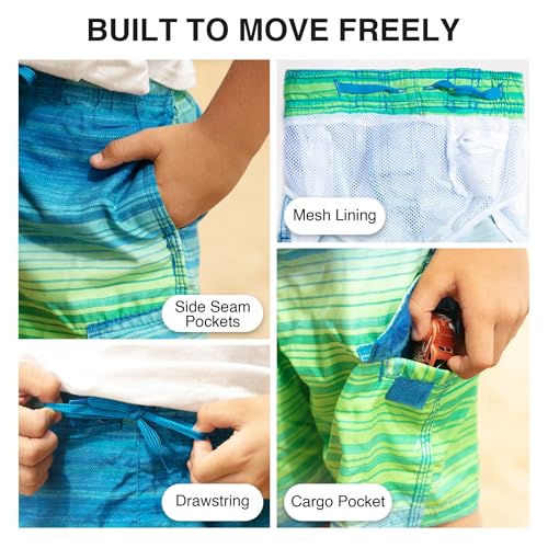 Image of Kanu Surf Boys' Avalon Quick Dry UPF 50+ Beach Swim Trunk