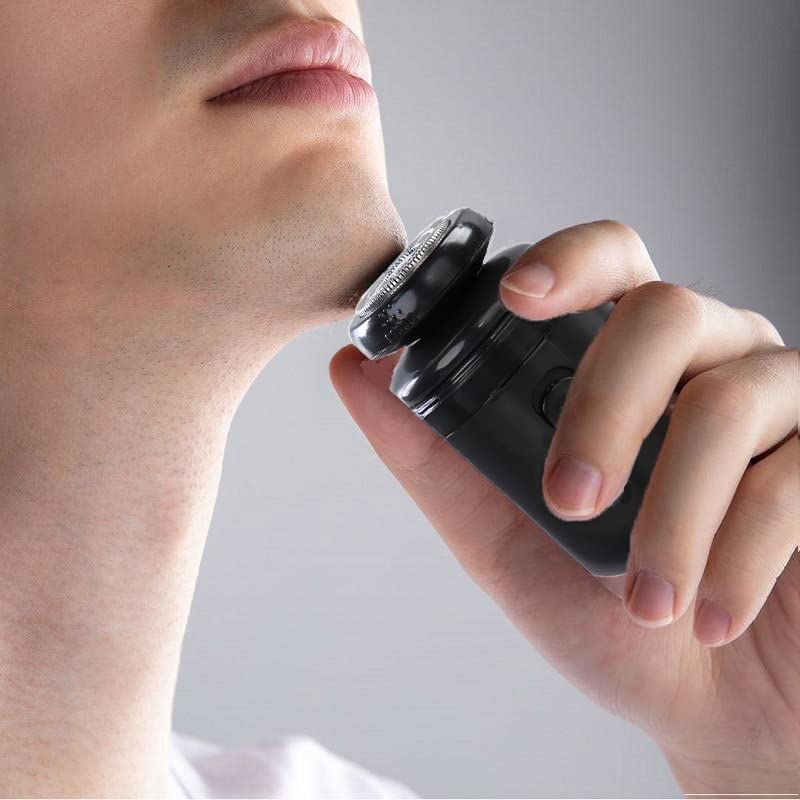 Belanto 3 in 1 Pocket Size Electric Hair Shaver With Nose Hair Trimmer for Men & Women, Dual-edge Blades | USB Painless Electric Beard Hair Shaves Touch Up Travel Trimmer, Waterproof, Low Noise