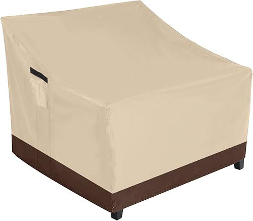 ABCCANOPY Funda de asiento apilable para muebles al aire libre, impermeable, resistente al viento y al polvo, resistente al desgarro y a los rayos disponible en Yaxa Colombia