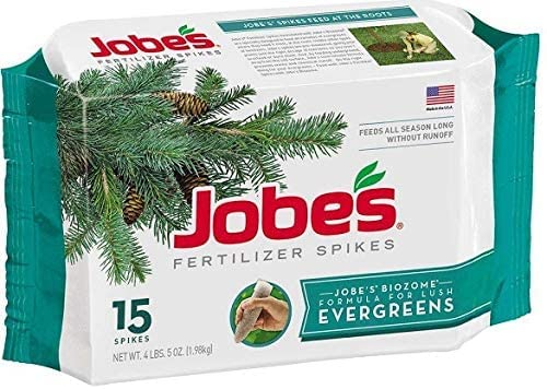 Jobe's Evergreen Fertilizer Spikes, 15 Spikes (2 Pack)
