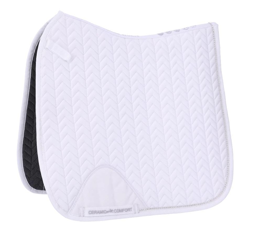 Schockemöhle Power Pad tapis de selle blanc effet céramique équipement équitation grand confort
