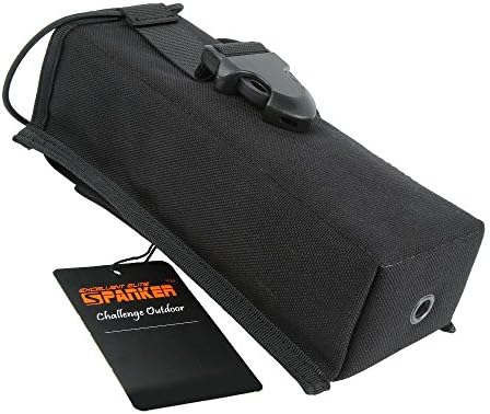 EXCELLENT ELITE SPANKER Tactical Universal Radio Holster Pouch Holder Case Bag Molle Adjustable Military Walkie Talkie Holder (Black) — view 6