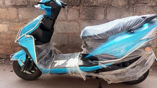 Image of ULTRABIKES Aura Electric Scooter with 48V 24AH Lithium Ion Battery|2 Year Warranty On Battery|60 KM Range On Single Charge|3 Speed Modes|USB Charging Facility I 45 KMPH TOP Speed (Blue),for Adult