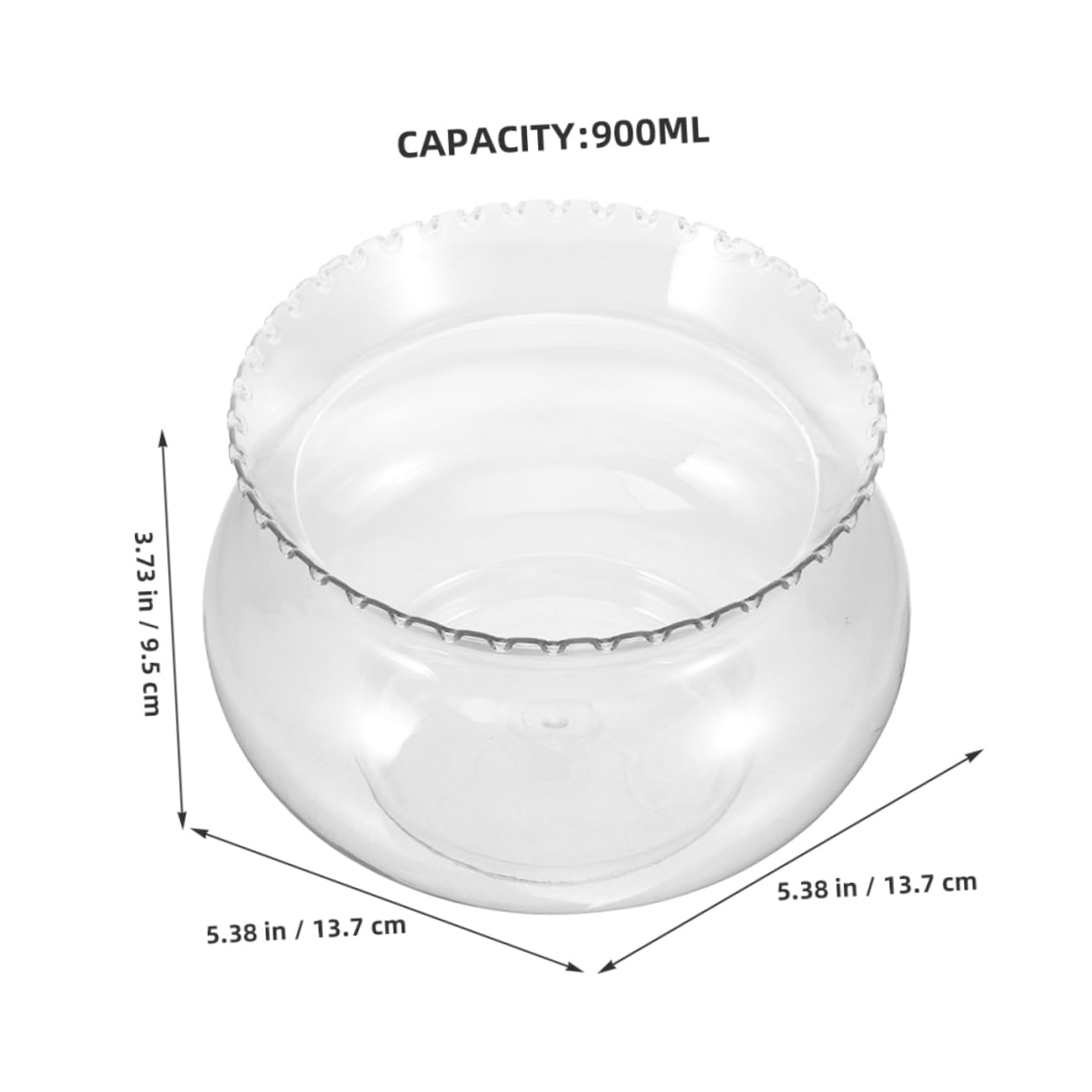 POPETPOP 4 Pz Piccolo Acquario Contenitore Trasparente Acquario da Tavolo per Pesci Rossi per Pesci Rossi Decorativo Serbatoio Betta da Tavolo plastica Transparent