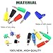 Keadic 90Pcs 5 Color 4MM Banana Plug Banana Jack Socket Binding Post Assortment Kit Respectively for Testing Probes Binding Post Jack Soldering for Speaker Banana Plug Test Probe Connector