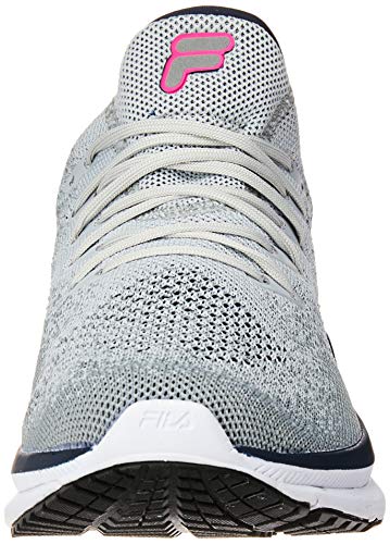 Tênis Racer Knit 2.0, FILA, Feminino, PRATA/ROSA FLUOR/AZUL, 35