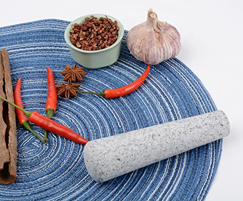 Tianman Granite Replacement Pestle 5.3Inch Only Unpolished Stone Pestle (Mortar Is Not Included)(Granite Unpolished) #TOP4
