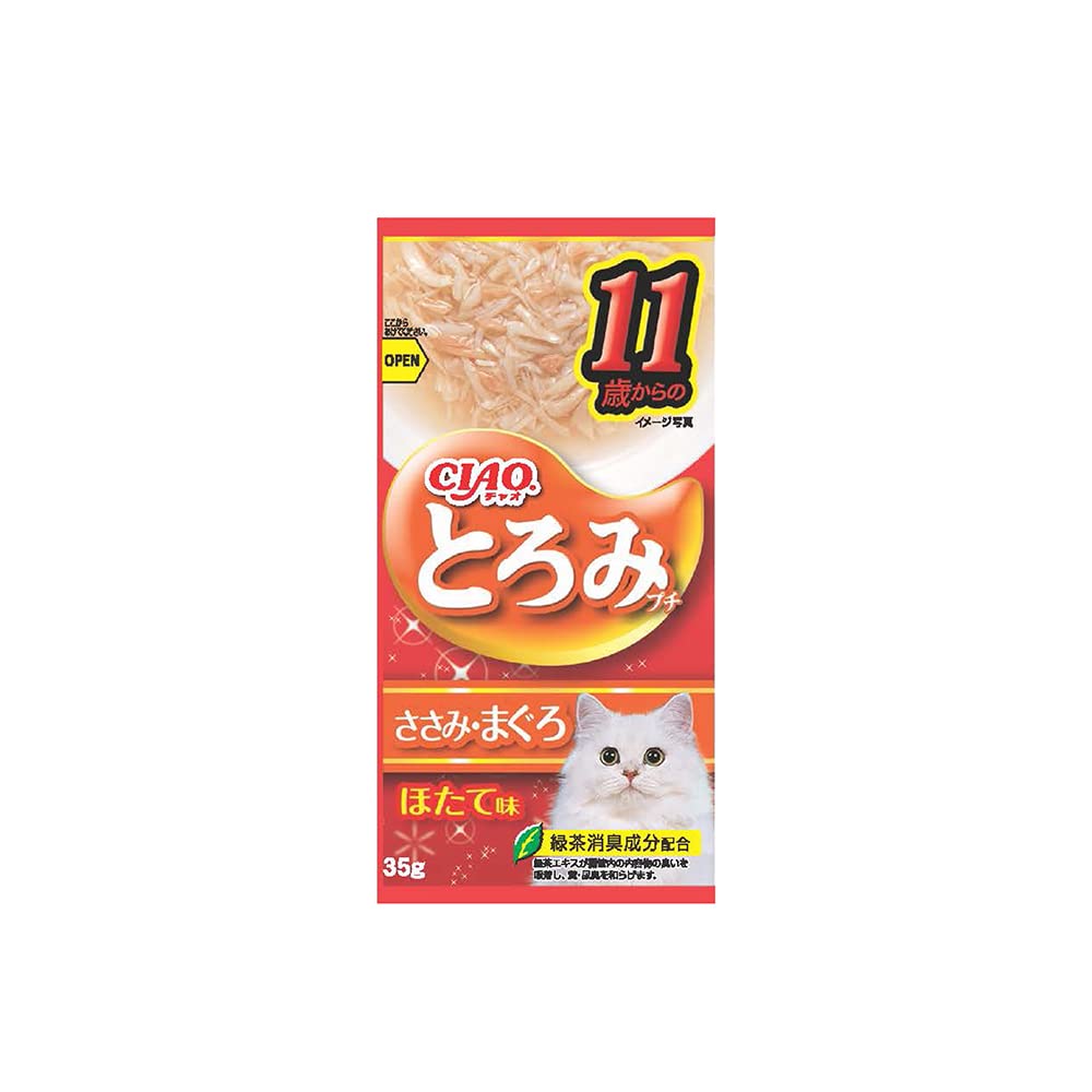 Amazon.co.jp: CIAO とろみプチ 11歳からのささみ・まぐろ ほたて味