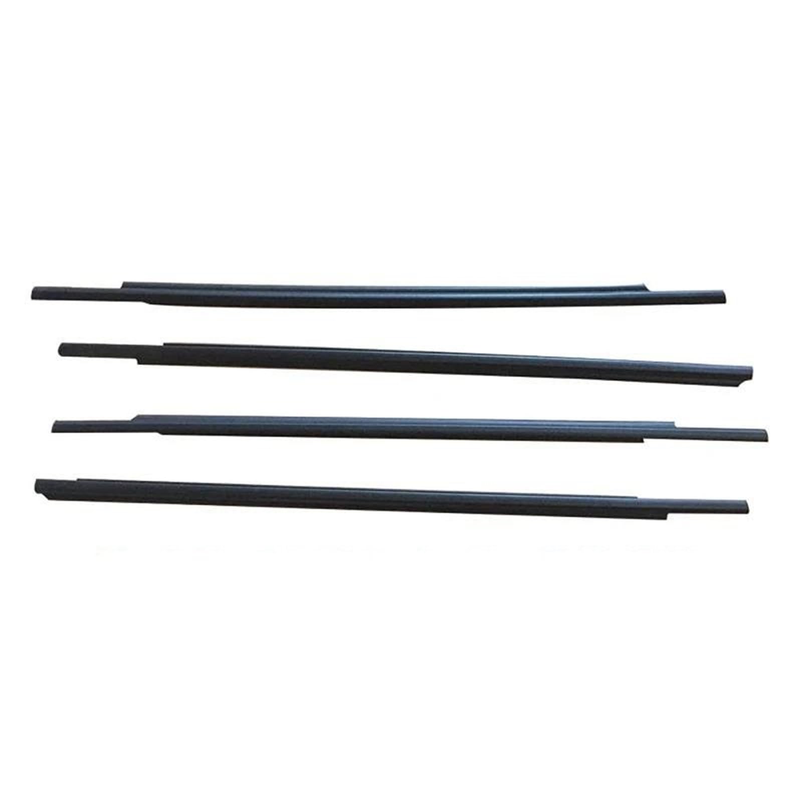 Zysm 2013-2018 Black Side Trim Car Window Sealant Strip For Mitsubishi For Outlander 2007-2012/2013-2018 Outer Weatherstrip Side Door Glass Moulding Trim Belt Outer Buffer(2013-2018 Black)