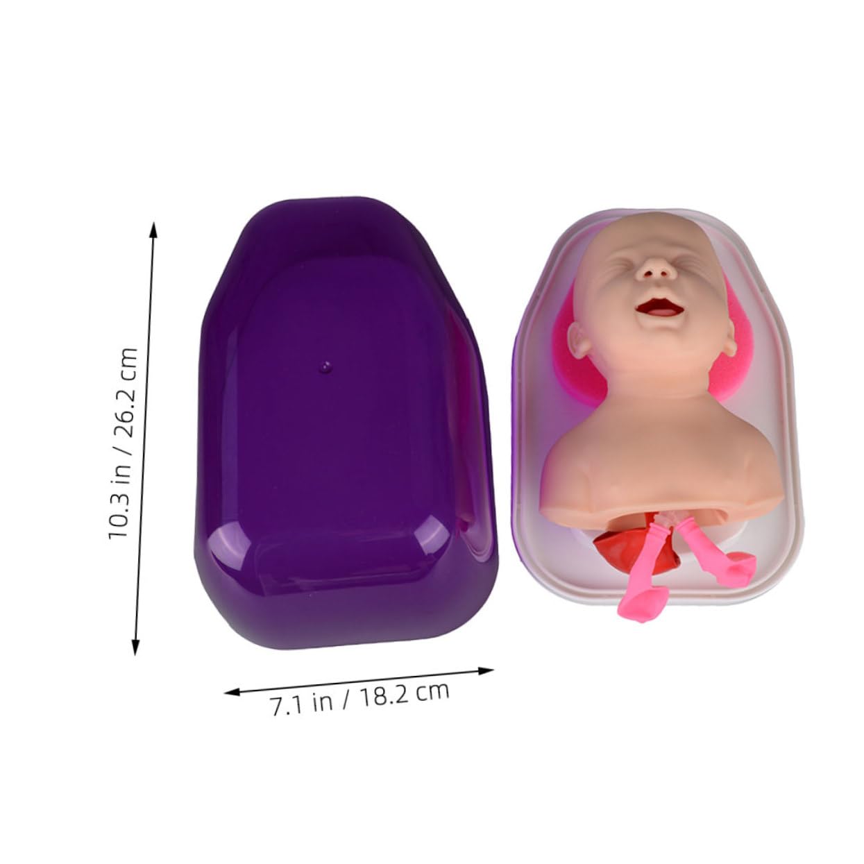 Cabilock Maniquí de Intubación Infantil para Entrenamiento Oral y Nasal de Enseñanza Resistente de PVC Práctica Clínica para Médicos y Estudiantes Diseño Intuitivo y Multipropósito