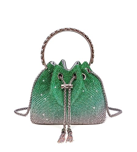 Image of Sweetovo Bling Crystal Rhinestone Purse for Women Sparkly Clutch Handbag Crossbody Bag for Evening Wedding Party Prom
