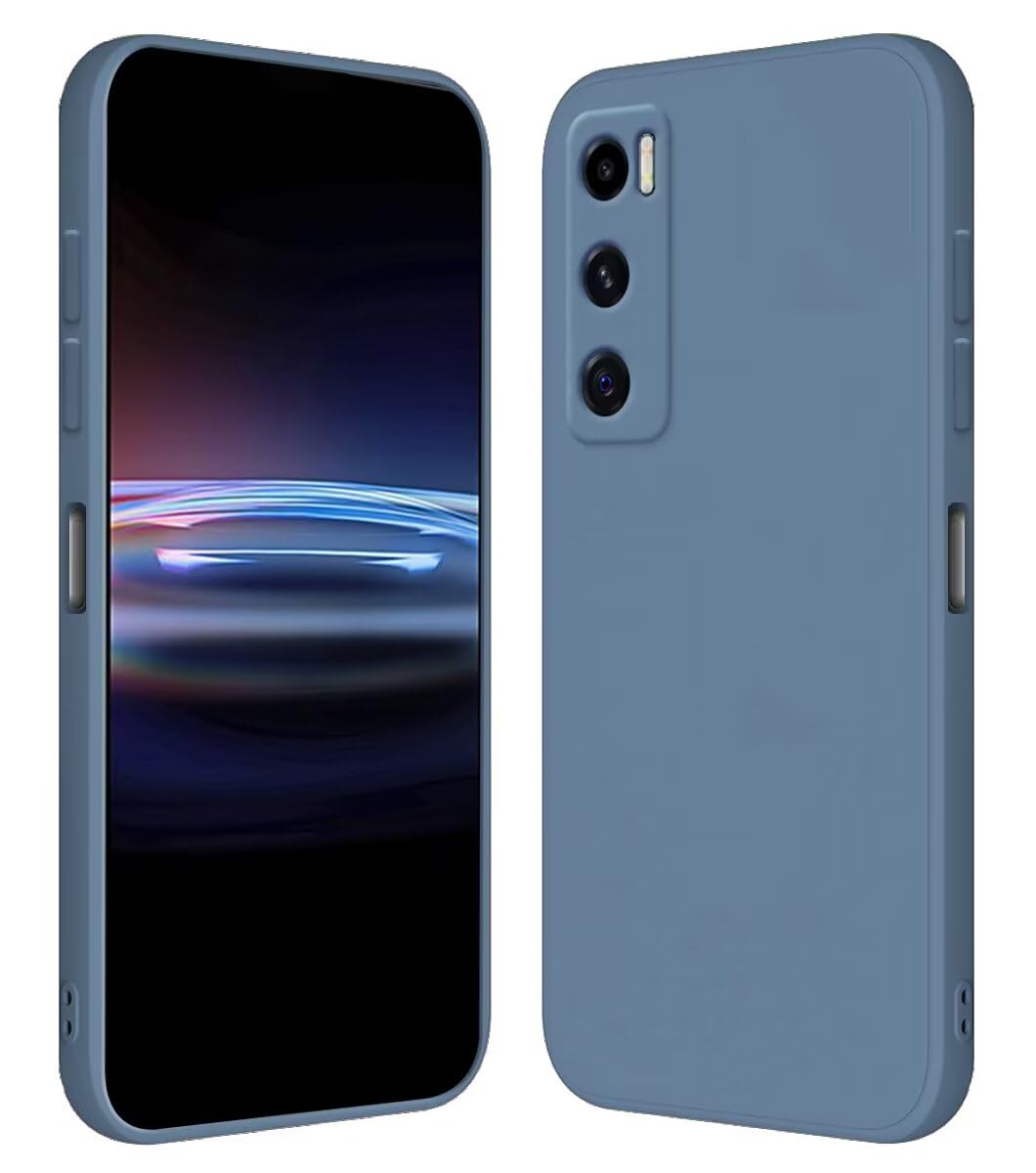 RankOne Custodia per OPPO Find X2 Lite (6.4 Inches) Cover Morbida in Silicone TPU - Ciano chiaro