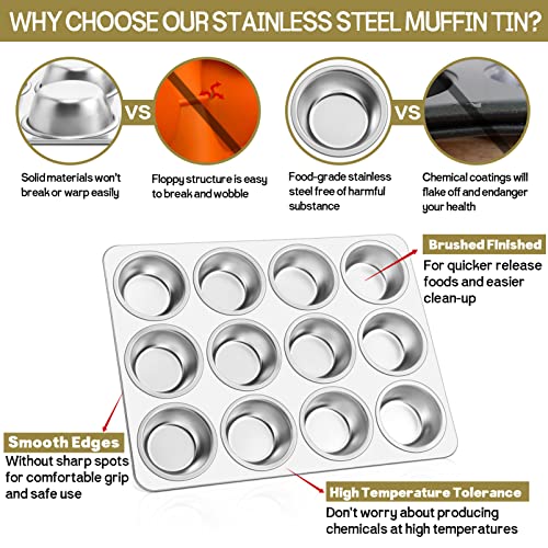 Homikit Muffin Tin 12 Cup - Image 3