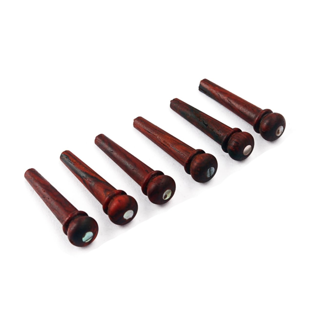GALPADA 6Pcs Rosewood Bridge String Pegs for Acoustic Guitar Durable Guitar Bridge Pins for Enhanced Sound Clarity Easy Installation for Folk Instruments