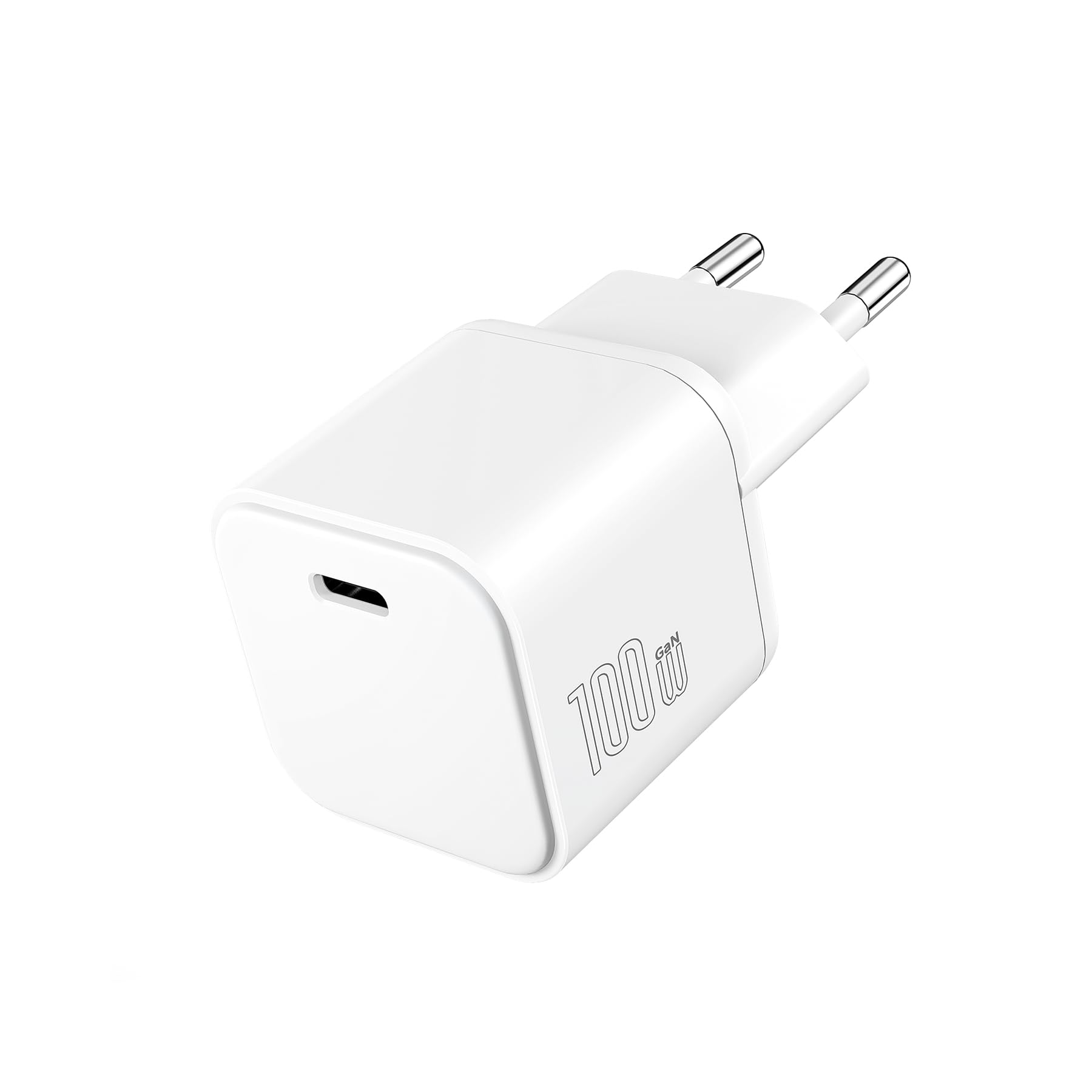 100W GaN USB C ladegerät - Superkleines USB-C Netzteil, Mini Schnellladegerät mit PD3.0 & PPS für MacBook Pro/Air, Laptops Notebooks, Kompatibel mit Lenovo ThinkPad Dell XPS iPad Pro