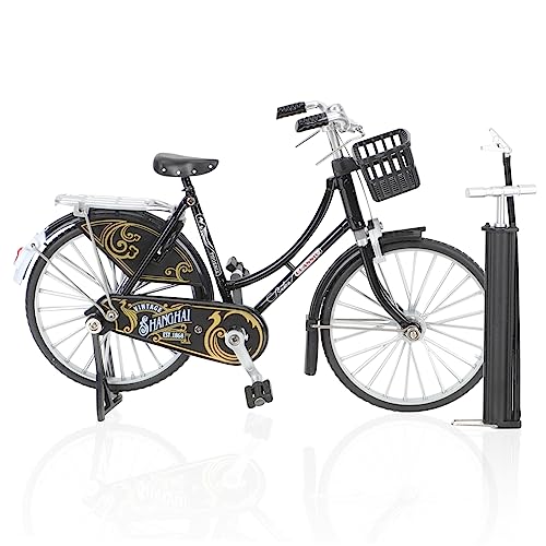 Holibanna 1:10 Simulation Bike Model Desktop Decor Vintage Style Bike Adornment Children Toy