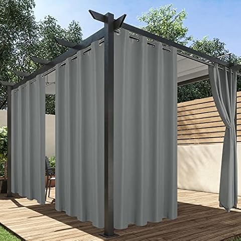 HolidayIdeas Waterproof Outdoor Curtains Set of 4 Cover