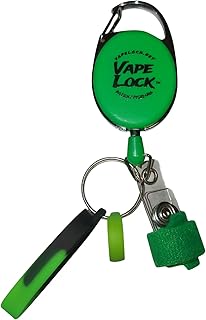 Retracting Vape ClipPatent Pending The First Retracting Anti-Loss Device for All Lightweight Vapes Keeps Vape Upright and Available