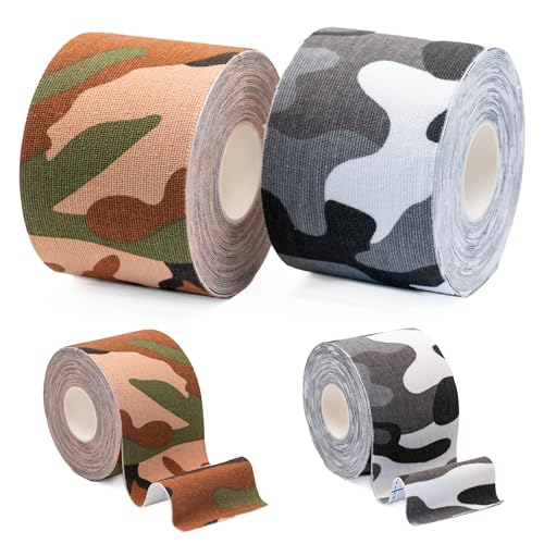 Doppio Kinesio Tape Ipoallergenico, Professionale in Cotone da 4 metr