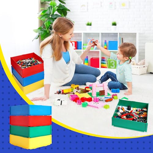 Toy Blocks Sorter Sifter Box Sorting Box Sorting Tray Lasts for 10 Years Particle Separator Tool Organizer Cute Brick Storage Container for Lego Accessories Gift for Lego Lovers