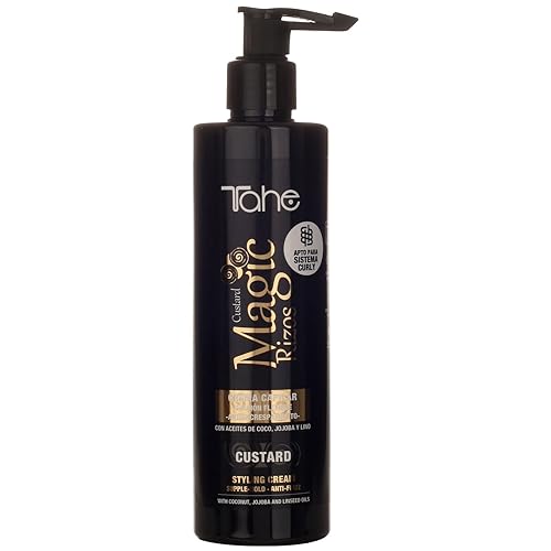 Tahe Magic Rizos Crema para peinar Crema Supple-Hold, Control de Frizz, 10.1 fl oz