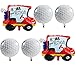 RS 6PCS Golf Foil Balloons Golf Cart Balloons Golf Ball Sports Balloons for Birthday Baby Shower Golf Themed Party Decorations Supplies