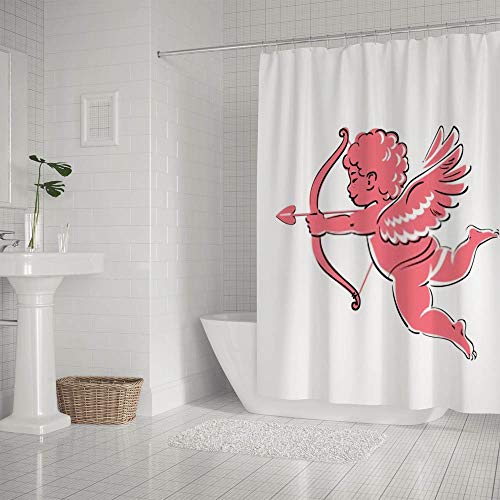 Rideau de douche tissu polyester imperméable doublure douche salle de bain - 3