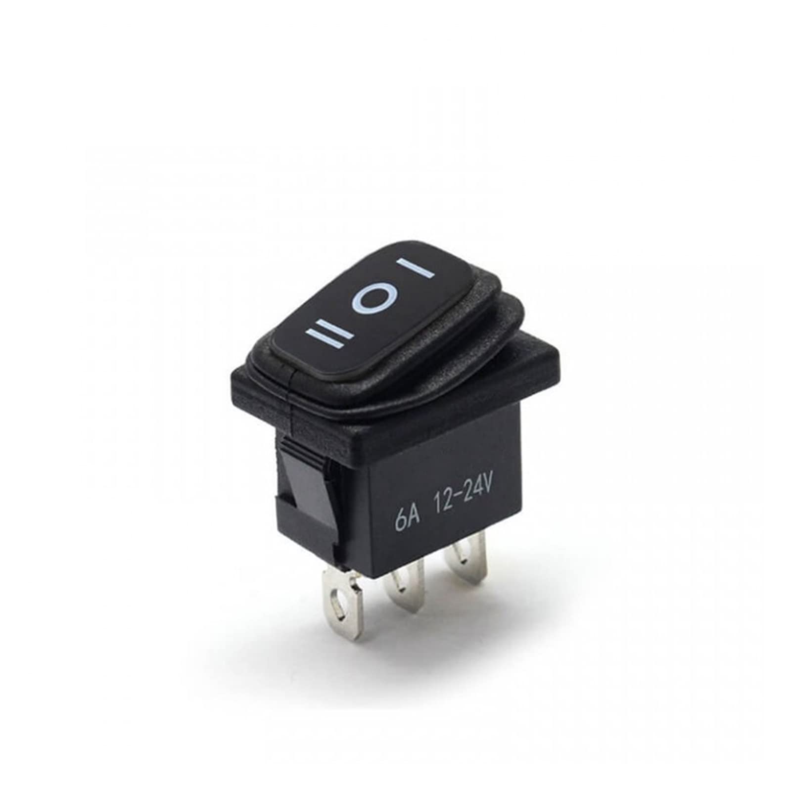 Microinterruptor KCD1 12 V 220 V 30 A impermeable 3 pines interruptor de palanca iluminado cierre 4 pines encendido apagado en emergencia interruptor basculante marino (color: encendido-apagado) inter