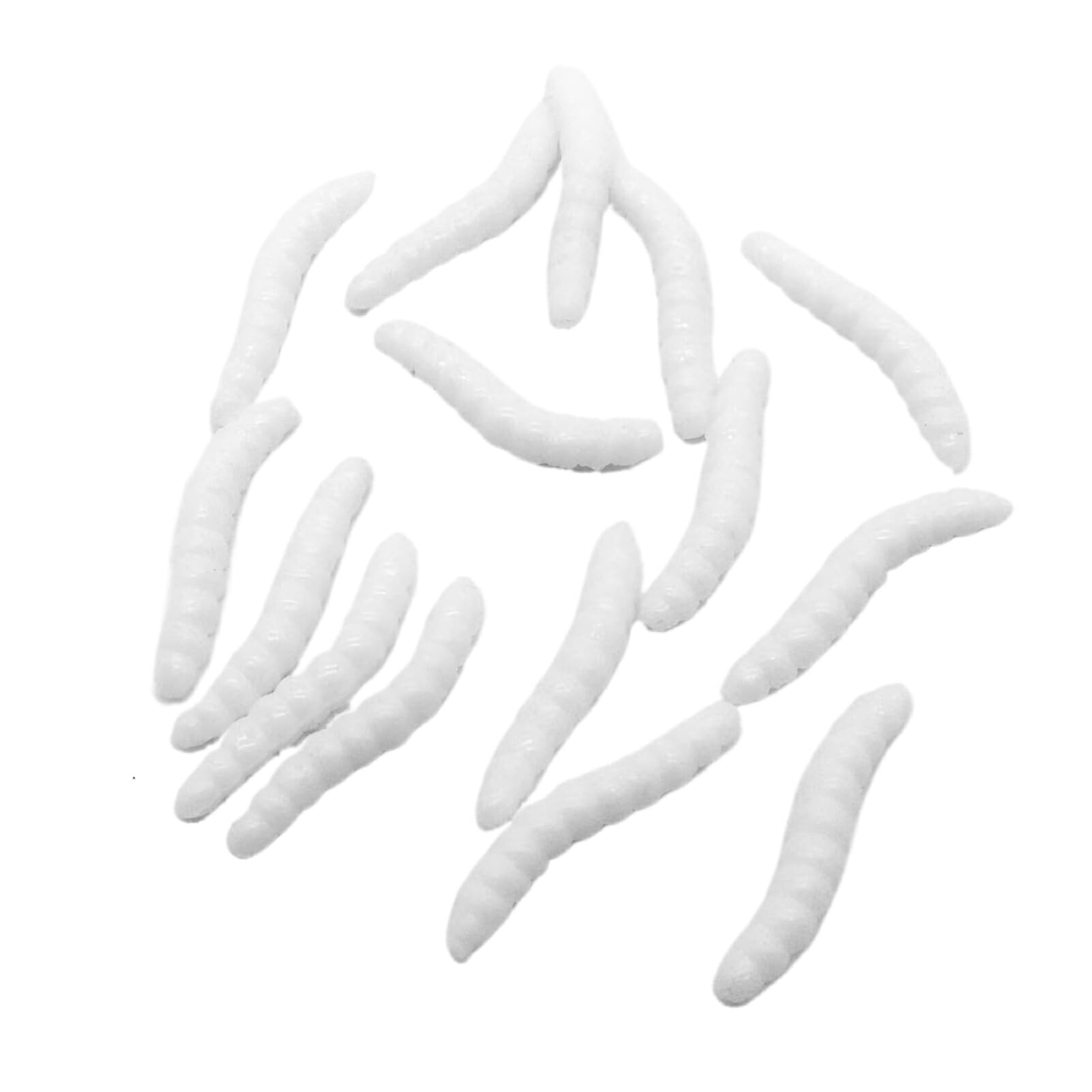 うじ虫 Amazon.co.jp: ノーブランド品 100 個模擬ウジ虫ソフトワーム
