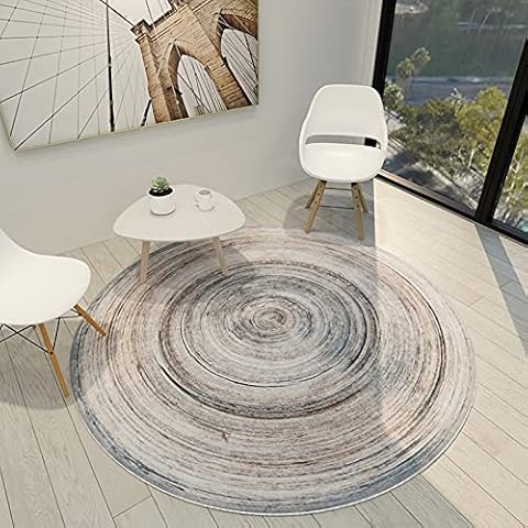 CMX-BOX Modern Simple Style Geometry Carpet Round Large Area Rug Cover
