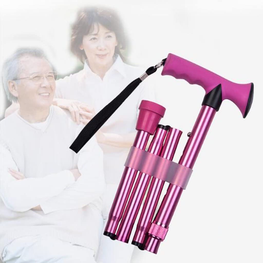 Stampelle telescopiche antiscivolo Stampelle Stampella multifunzione Stampelle da passeggio Staff regolabile Bastoni ultraleggeri Asta cieca Alpinismo Forniture per anziani per artrite, anziani, anz