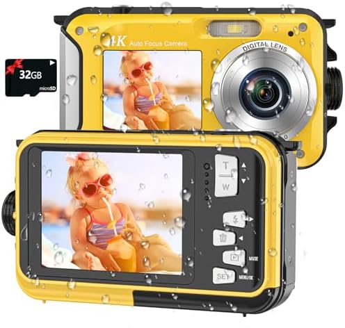 4K Underwater Camera 11FT Waterproof Camera with