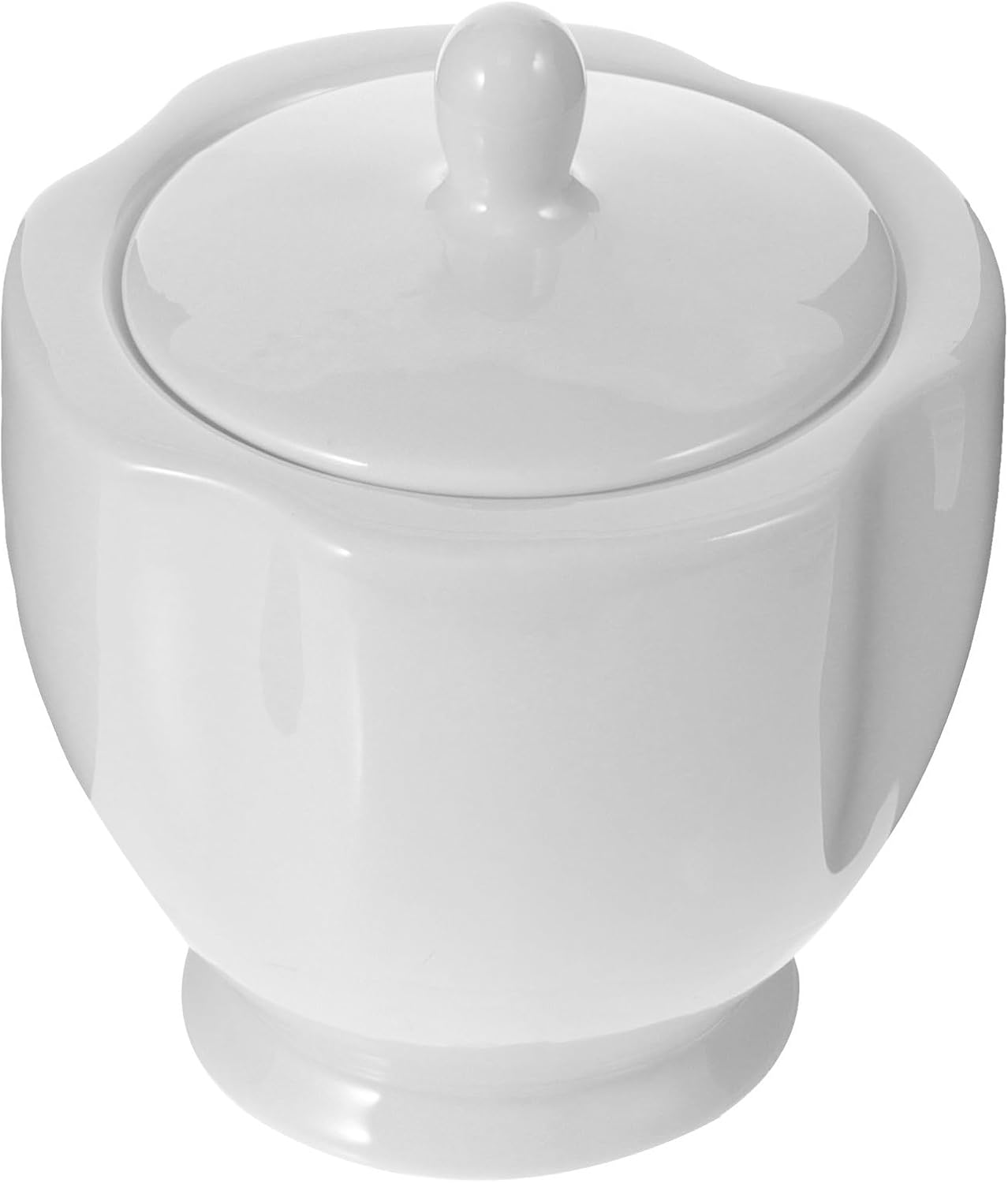 Ceramic Sugar Bowl with Lid Multi-purpose Sugar Dispenser Kitchen Canister Vintage Style Household Condiment Jar for Dining and Entertaining