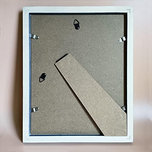 Image of 8x10 Picture Frames White Solid Wood, Plastic Panel .The Protective Film Must be Removed.