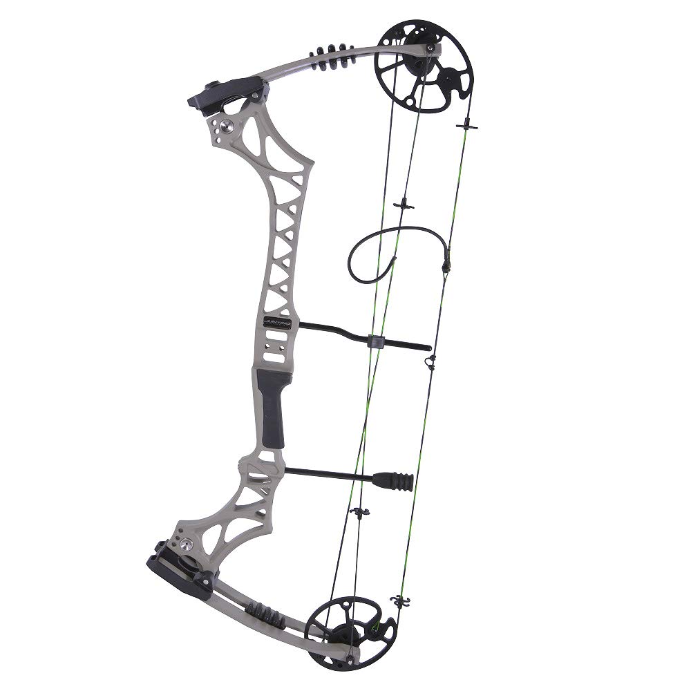 Set arco compound per destrimani regolabile 30-70 lbs, manico lega magnesio sgravio 80%, kit completo arco e frecce per tiro adulti e caccia