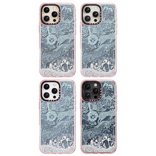 Coque iPhone 16 Pro Max antichoc rose pailleté horoscope - 7