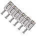 6PCS Upgrade Chrome Metal Roller Saddle Guitar Bridge String Saddles For E-Guitar Accessory