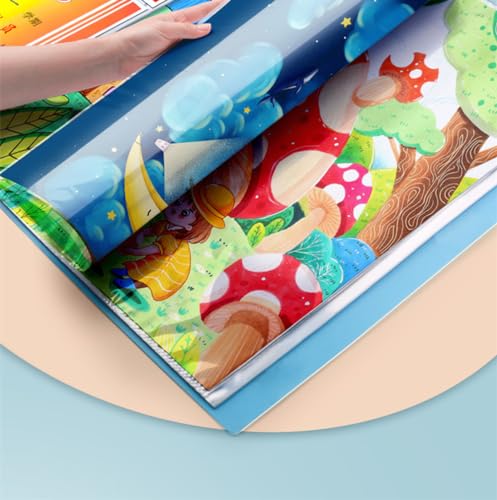 Image of Art Portfolio Folder with Handle and Clear Sleeves 60 Pockets Display 120 Pages Plastic Painting Presentation Storage Book for Artwork Files Document (1, Pink, A3-17 x 13 inch)