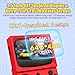 R36T Retro Gaming Console, 3.5'' IPS Screen CRT-Inspired, Handheld Game Console with 18000+ Classic Games Supports WiFi Networked Fighting and OTG, 3500mAh Battery, with Portable Case(Red 64GB)