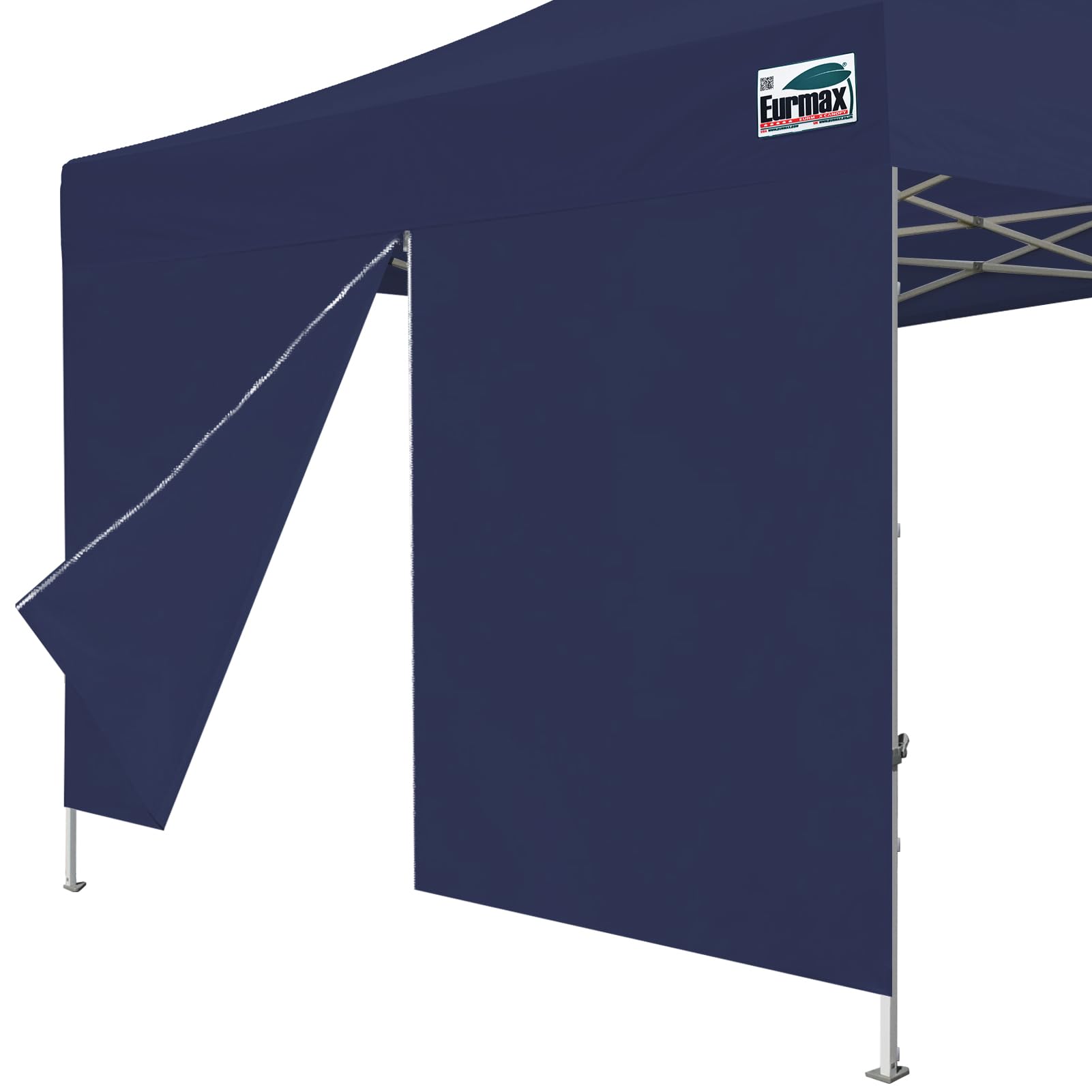 Eurmax USA Instant Canopy SunWall Canopy Middle Zipper Wall for Easy Entry and Exit Sidewall for Pop Up Canopy Tent,1 Pack Sidewall Only (10Ft×5.6Ft,Navy Blue)