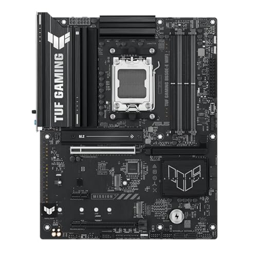 Scheda madre TUF GAMING B650E-E WIFI AMD AM5 B650 ATX, 8+2+1 80A DrMOS stage, DDR5, PCIe 5.0 Ready, 3x M.2, Wi-Fi 6E, 2.5 Gb LAN, DisplayPort, HDMI™, USB 20Gbps Type-C®, BIOS FlashBack™, Aura - Scheda madre - Immagine 1