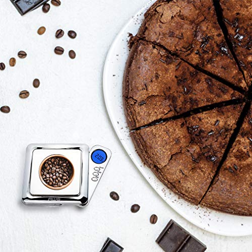 American Weigh Scales Blade Series Digital Precision Pocket Weight Scale With Silicone Mat, Chrome, 100G X 0.01G (Bl-100-Ch-Se) #TOP5