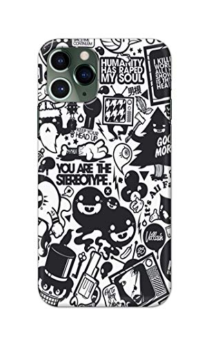 Image of Printed Hard Back Cover Case for Apple iPhone 11 Pro Back Cover (Mixed Cartoon) -1302