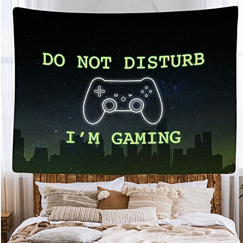 Ulticool, Bedroom Decorative Wall Tapestry -Do not disturb I am gaming, 200 x 150 cm Large, Fabric Wallpaper - Image 2