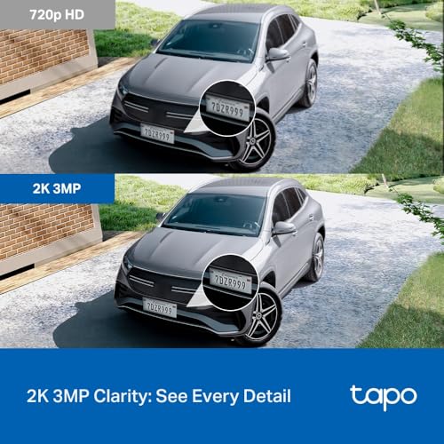 Tapo 2K 3MP Pan/Tilt Security Camera - 2-Pack, Night Vision - Image 3