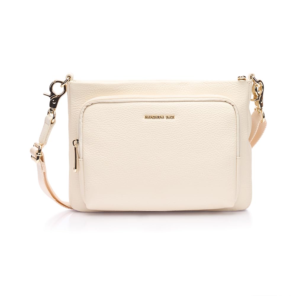 Mandarina Duck Mellow Leather Crossover Women's, Almond, Taglia Unica