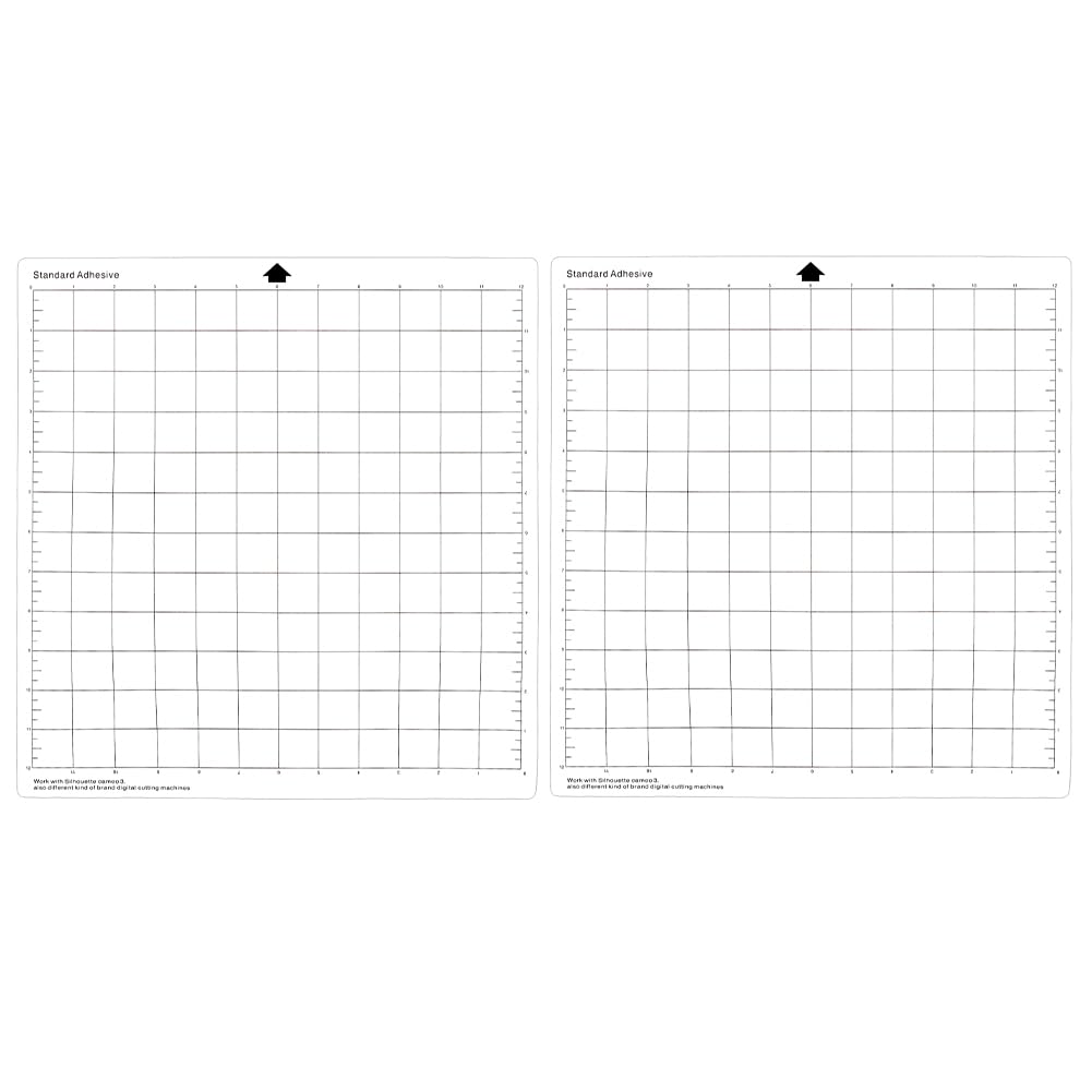 Photo 1 of AHANDMAKER 2Pcs Photopolymer Sticky Mat Low Tack Sticky Mat with Grid 12"X12" Reusable Anti-Slip Grip Mats for Stencil Stamp,Drawing Template Card Making Ink Blending Crafting